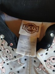 Rod’s Small Pink and Black Western Show Shirt (SEE DESCRIPTION)