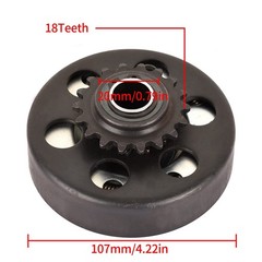 Go Kart Centrifugal Clutch 18 Tooth 3/4″ Bore #35 Chain 20mm Hole Compatible wit