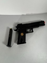 Double Eagle P169 M1911 spring-powered airsoft pistol Tested Works. (D)