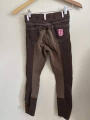 Horze Kids & Ponies riding breeches Pants Brown Kids Girls Medium