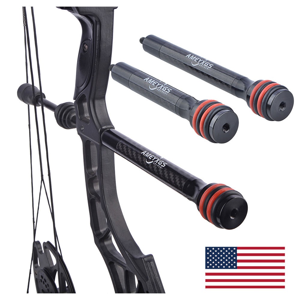 6/8/10/12″ Bow Stabilizer Carbon Balance Bar Archery Dampener Shock Absorber Rod