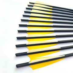 12X Archery 20″ Hunting Crossbow Bolts Carbon Arrows Half Moon Nock OD 8.8mm USA