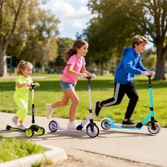 Kick Scooter for Age 6+ Kids Teens Adults, Max Load 240 LBS, Adjustable Heigh…