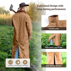 Resistance Western Cowboy Canvas Jacket Rangewear Canvas Duster Coat Free Shipp