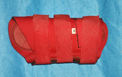 Bar F Red Horse Sport Splint Boots Size Medium M Neoprene