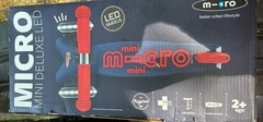 Micro Mini Deluxe LED Wheels Scooter Swiss-Designed, Navy Blue Ages 2-5 NEW