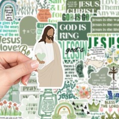 50 PCS Inspirational Christian Stickers, Waterproof Bible Verse Jesus Sticker…
