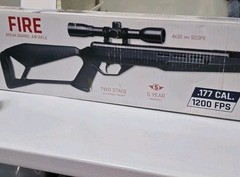 Crosman Fire .177 cal Pellet 1200 FPS Air Rifle Break Barrel With Scope CF7SXS