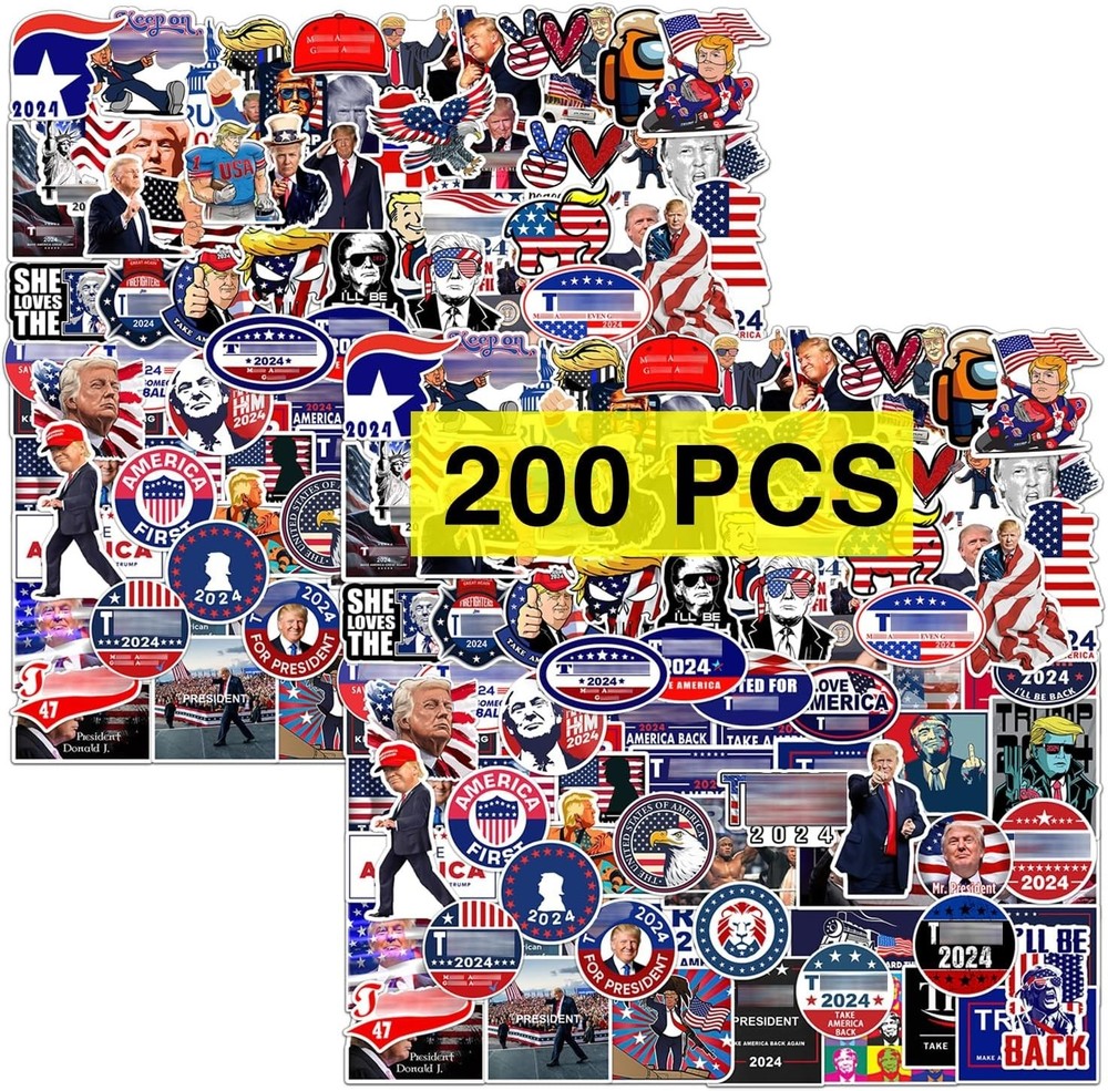GTOTd The President Stickers (200 pcs) Patriotic American Elect Vote USA Flag