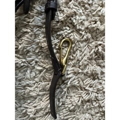 LeMieux Kudos Work Bridle Brown Leather Anatomical Horse Size Detachable Flash