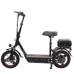800W 15AH Adults Electric Scooter 34Miles Long Range 10» Tires Folding W/ SeaiJ