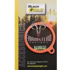 Black Gold Bowsights Sight Ring W/ Level 1 3/4″ Orange 16SRO #00702