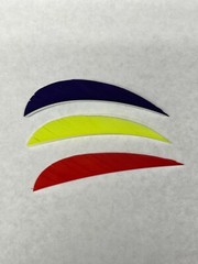 Ozark 3″ RW Parabolic Solid Feathers – 1 dozen