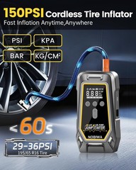 Jump Starter with Air Compressor,Portable Car Battery Booster (8.0 Gas/6.5L D…
