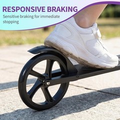 Urban Ride Kick Scooter for Kids Teens & Adults Ages 6+,Foldable Lightweight