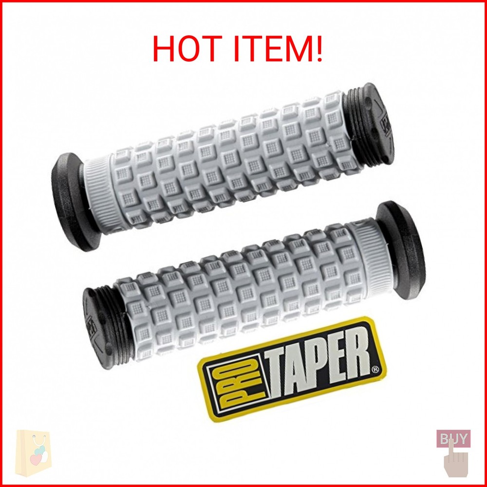 Pro Taper 024859 Pillow Top ATV Handlebar Grips Black/Gray