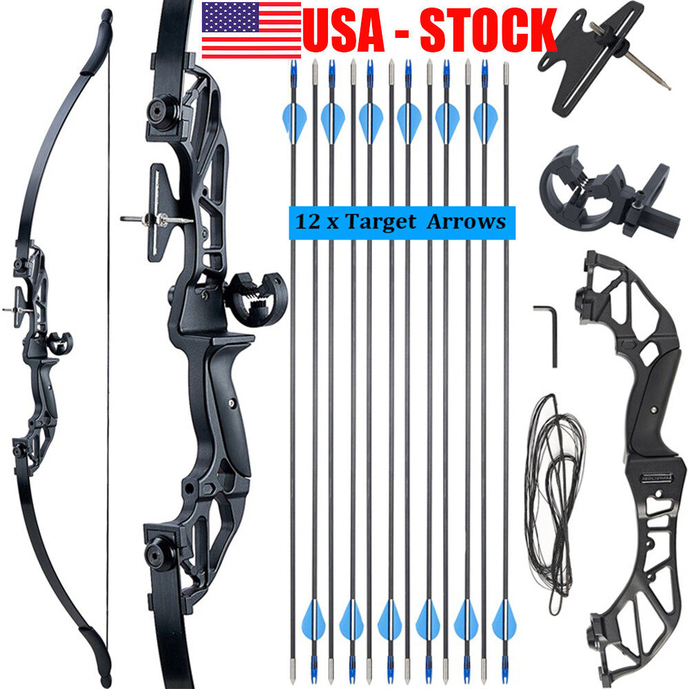 TOPARCHERY 54″ Takedown Recurve Bow for Right Hand Target Practice Hunting Bow