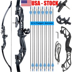 TOPARCHERY 54″ Takedown Recurve Bow for Right Hand Target Practice Hunting Bow