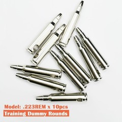 Metal Practice Rounds for Rifle Shooting Dry Fire Training Snap Cap 223 Rem