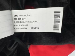 CMC Rescue Rope Bag Nylon Carry Bag #2 Red 430303 – 35L (2,150 CI) , 32” X 10”