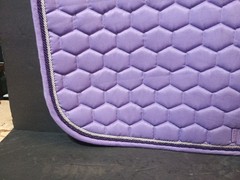 Dover Saddlery All Purpose English Saddle Pad Honeycomb Quilted Purple Lilac