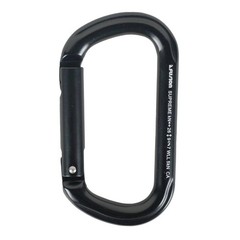 Fusion Climb ACE Supreme II Aluminum Oval Carabiner, Black (FP-9318-3-STK-BLK)