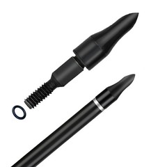 Deerseeker Archery Field Points Kit with O-Rings Weight 100/125 Grain Arrow T…