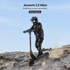 Ausom L2 Max Electric Scooter for Adults 2*1000W 56Miles Dual Motor E-Scooters
