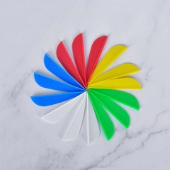 50pcs 3″ 4″Archery Rubber Arrow Vanes Fletches Feather Fletching DIY Bow Hunting