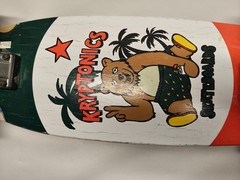New Kryptonics Cruiser Skateboard 28×8 Party Bear California Drunk Stoned Beach