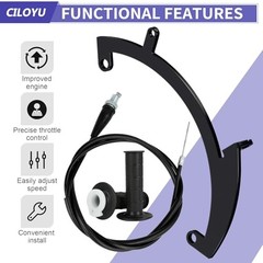 Throttle Control Linkage Bracket with Mini Bike Throttle Kit Compatible with