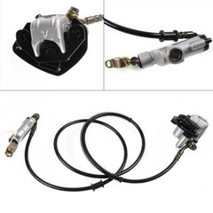 Rear Hydraulic Brake Caliper Assembly + Disc Rotor Kit for ATV Go Kart Cart