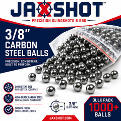 1000 qty 3/8″ Inch Steel Shot Slingshot Ammo Balls