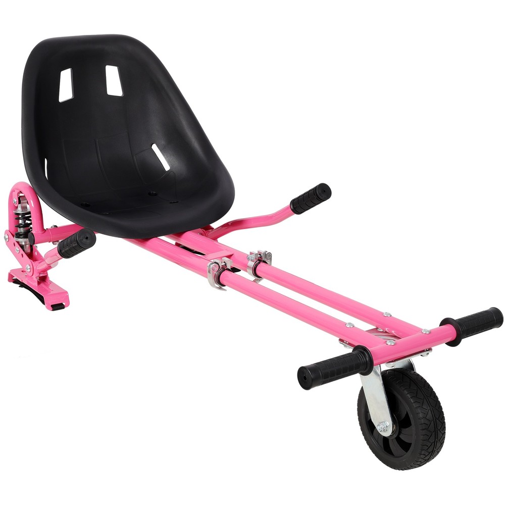 Hoverboard Go-Kart Seat Attachment Fits 6.5″ 8″ 10″ Hoverboards Pink