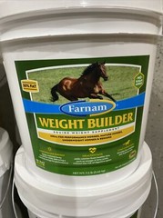 Farnam Weight Builder Horse Supplement, 7.5 Pound,, 30 Day Supply