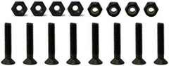Lightweight Black Riser Pads for Longboards – 12mm with Installation Screws