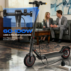 Adults Electric Scooter 30KM/H Foldable Scooter & Shock Absorption App Control