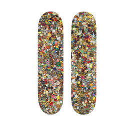 SUPREME SS26 MIKE KELLEY SKATEBOARD SET OF 2 WHITE BLACK