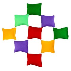 Small Colorful Nylon Bean Bags for Hand Toss Games – 2in-20 Pcs, Multi Color