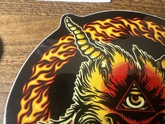 Spitfire Skateboard Wheels Cyclops Goat Pentagram Fire sticker Anti Hero Skate