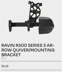 Ravin 3-Arrow Quiver with Mounting Bracket and R470/R500 Crank Handle Holder