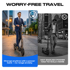 Adults Electric Scooter 30KM/H Foldable Scooter & Shock Absorption App Control