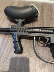 Tippmann Model 98 Semi Auto Paintball Gun w/ Barrel, Hopper ASG UltrAIR HPA Tank