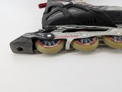 Astro 50 Rollerblades Mens sz 12 Bio Dynamic Red Grey Black
