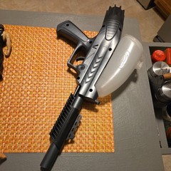 Brass Eagle Pump Action Paintball Gun Marker Grey Gray Blade Turbo CO2
