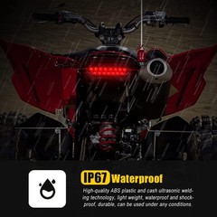 YFZ450 LED Tail Light Brake Rear Light for ATV 2006-2009 Yamaha yfz 450(Smoke…