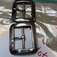 NORTH & JUDD MANUFACTURING CO. Set Of Two Buckles NOS 2 1/4 Across 1.5 Inside