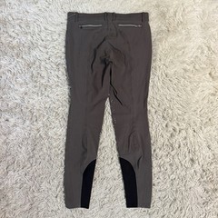 Women’s Size IT46 Grey Equiline Knee Patch Horseback Riding Breeches