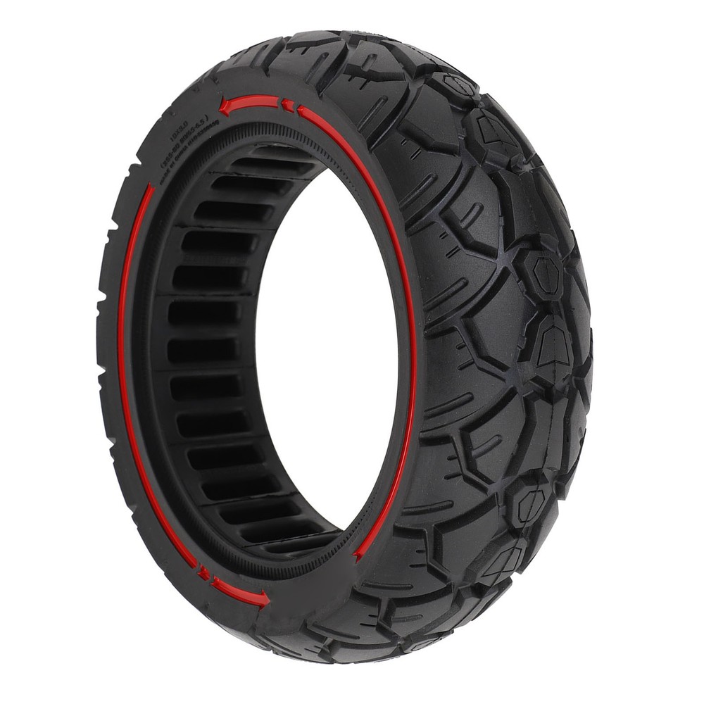 Scooter Solid Tire 10in 10×3 255×80 80/65‑6.5 Red Line Universal For LZTC