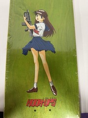 Hook-Ups Jeremy Klein Machine Gun Girl Skateboard Deck 8.25″ New Sealed NOS A31